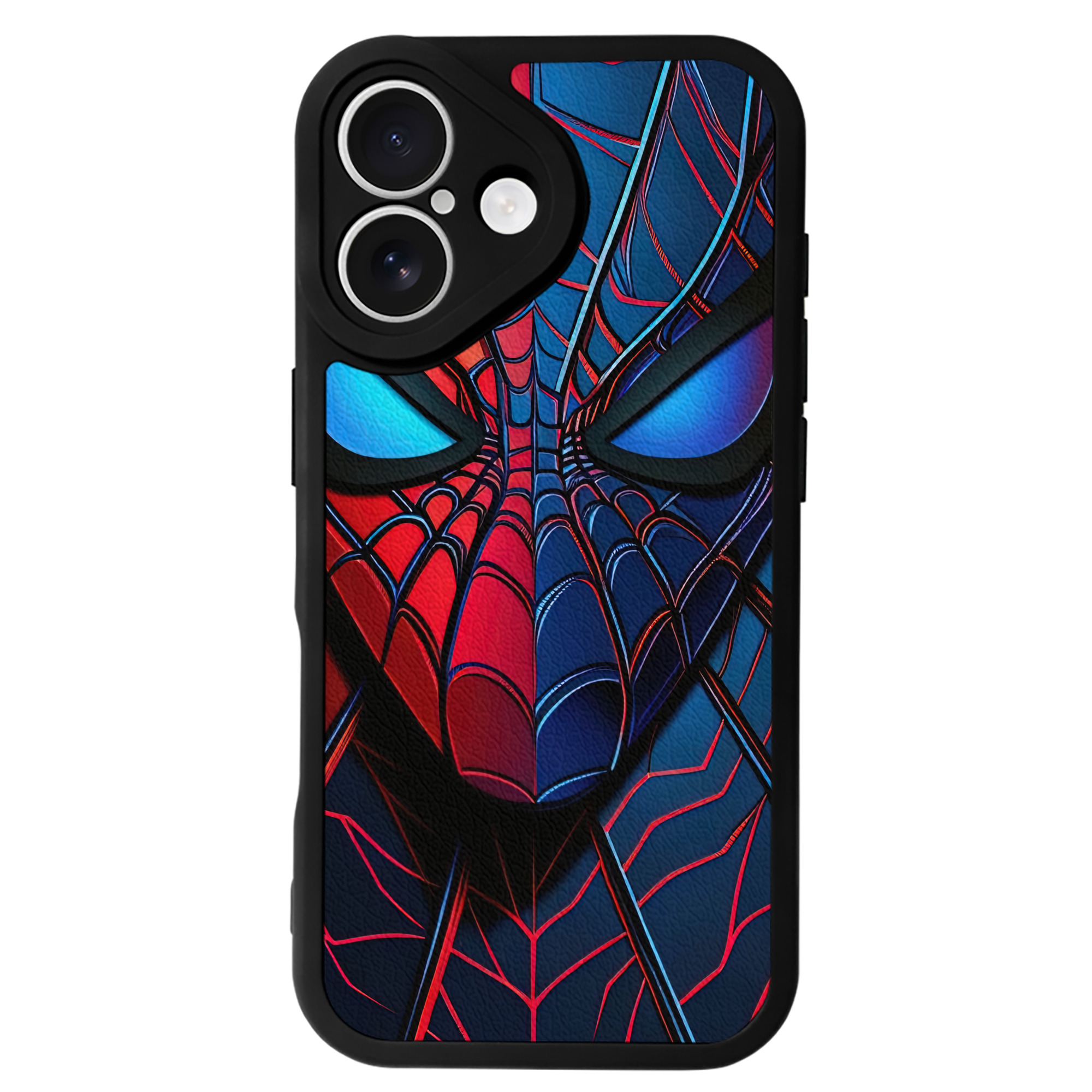 （画像用） Spider Man スパイダーマン 【iPhone 16シリーズ対応】シリコンスマホケース（レザー調） 材質：シリコン